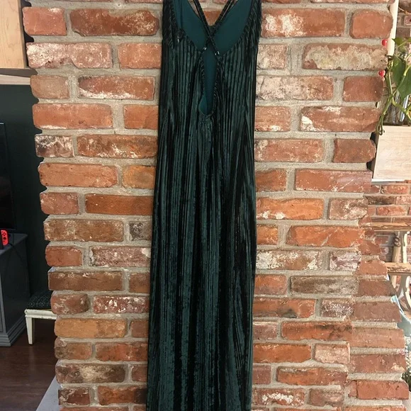 NBD Teal Mesh Evening Dress - Picture 4 of 6